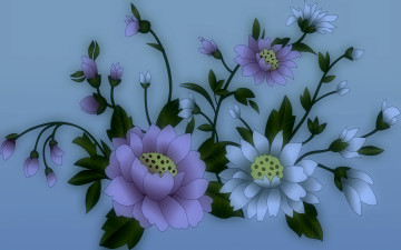 Картинка векторная+графика цветы+ flowers цветы фон