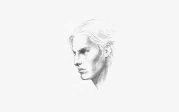 Картинка рисованное люди лицо профиль блондин парень