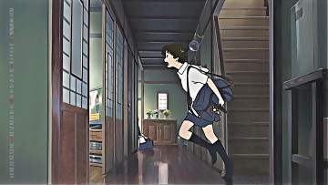 Картинка календари аниме лестница calendar 2020 сумка помещение квартира бег девочка