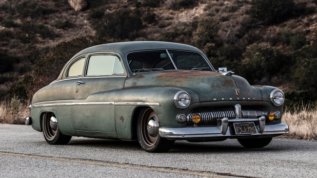 Обои картинки фото автомобили, mercury, 1949, coupe, ev, derelict, электромобиль