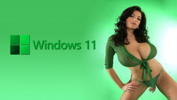 обоя windows 11, компьютеры, windows, 11, девушка, фон