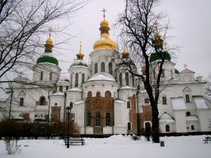 обоя saint, sophia, cathedral, города, киев, украина