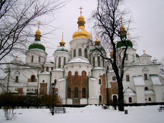 Обои картинки фото saint, sophia, cathedral, города, киев, украина