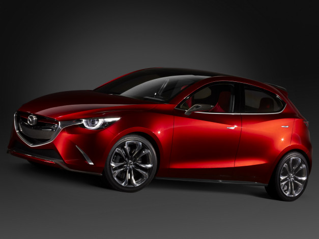 Обои картинки фото автомобили, mazda, hazumi, concept, 2014, красный