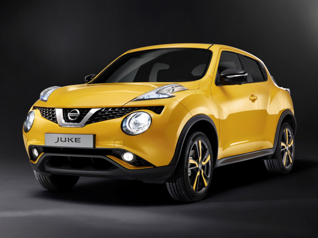 Обои картинки фото автомобили, nissan, datsun, желтый, 2014, yf15, juke