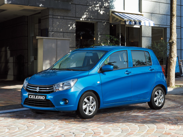 Обои картинки фото автомобили, suzuki, синий, 2014, celerio