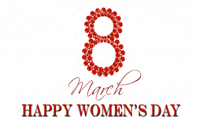 Обои картинки фото праздничные, международный женский день - 8 марта, цифра