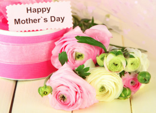 Картинка праздничные международный+женский+день+-+8+марта mothers day красивый подарок flower лютики gift 8 марта