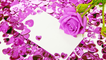 Картинка праздничные день+святого+валентина +сердечки +любовь бутон сердечки розы