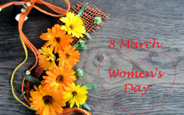 Картинка праздничные международный+женский+день+-+8+марта цветы 8 марта герберы женский день поздравление сердечко
