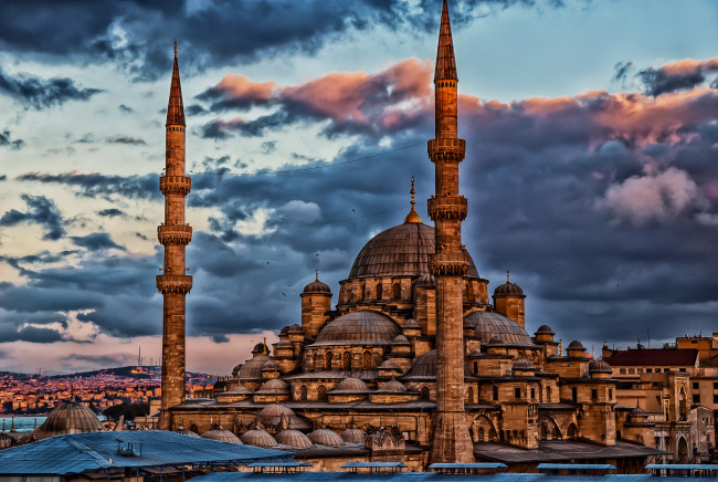 Обои картинки фото города, - мечети,  медресе, минарет, турция, стамбул, кабаташ, дома, мечеть
