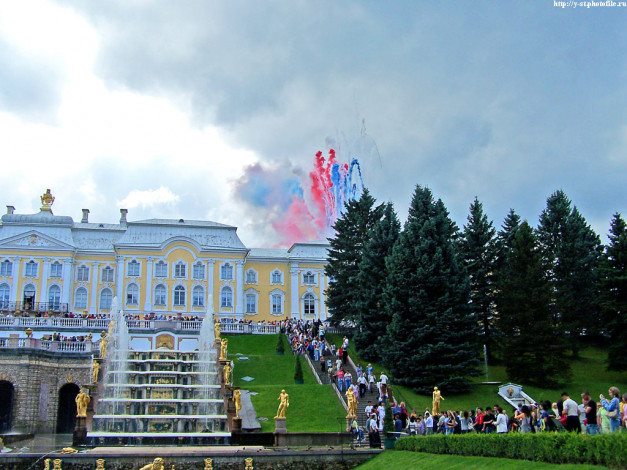 Обои картинки фото петергоф, нижний, парк, лето, 2005, города, санкт, петербург, россия