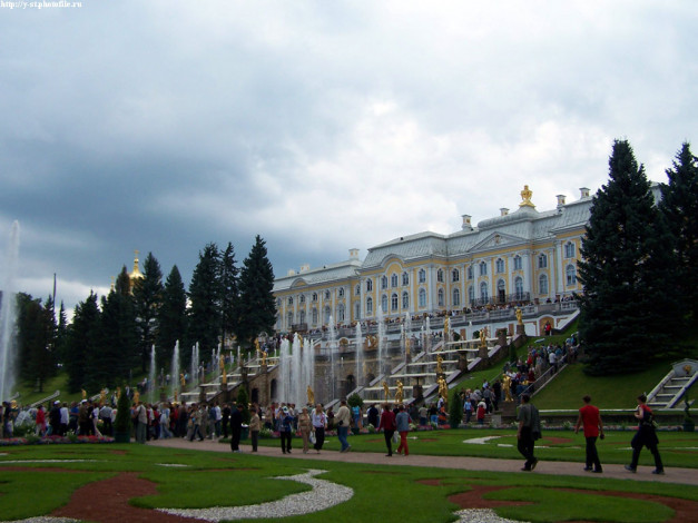 Обои картинки фото петергоф, нижний, парк, лето, 2005, города, санкт, петербург, россия