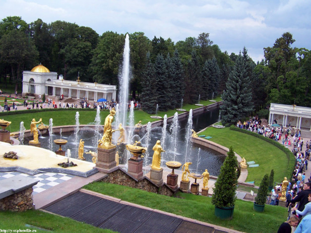 Обои картинки фото петергоф, нижний, парк, лето, 2005, города, санкт, петербург, россия