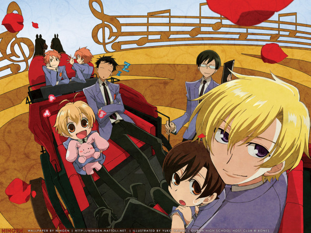 Обои картинки фото аниме, ouran, high, school, host, club