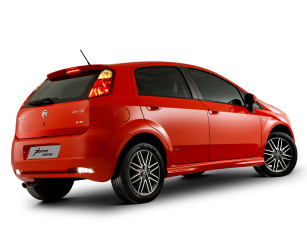 обоя автомобили, fiat, punto, sporting, красный, 310, br-spec