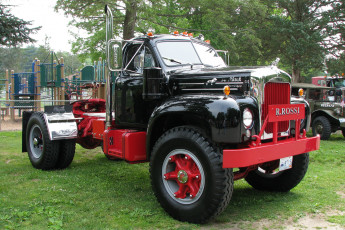 обоя 1955 mack truck model b-71, автомобили, mack, тяжелые, trucks, грузовики, inc, сша