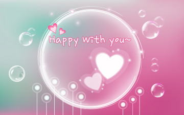 обоя праздничные, день святого валентина,  сердечки,  любовь, сердечки, любовь, пузыри, надпись