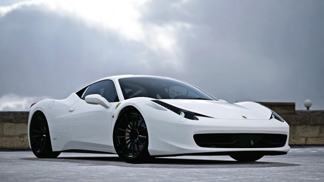 Обои картинки фото ferrari 458 italia, автомобили, 3д, спорткар