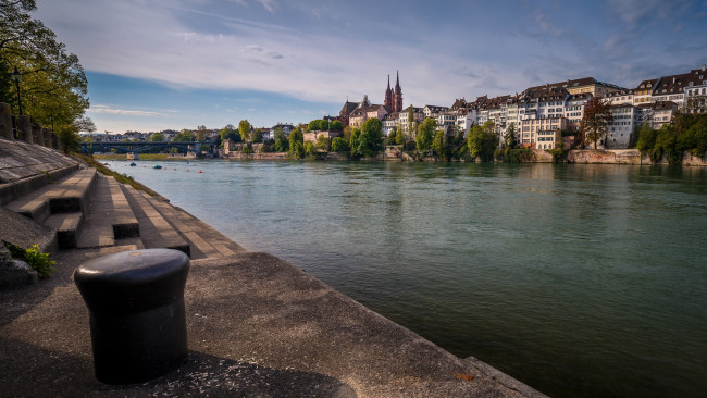 Обои картинки фото rheinpromenade, города, - улицы,  площади,  набережные, река