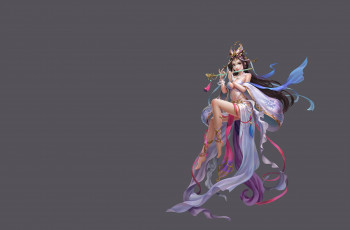 Картинка фэнтези девушки fantasy музыка арт магия девушка флейта игра