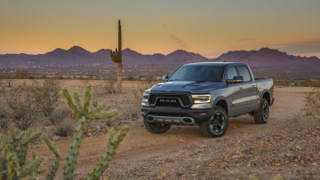 Картинка dodge+ram+1500+rebel+2019 автомобили ram rebel dodge 1500 серый 2019