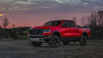 Картинка dodge+ram+1500+rebel+2019 автомобили ram красный rebel 2019 1500 dodge