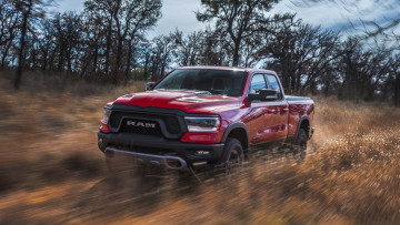 Картинка dodge+ram+1500+rebel+2019 автомобили ram rebel 1500 dodge красный 2019