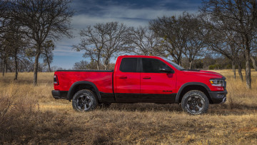 Картинка dodge+ram+1500+rebel+2019 автомобили ram 2019 красный 1500 rebel dodge