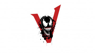 Картинка рисованное минимализм we are venom 2018 веном лого logo sony фон