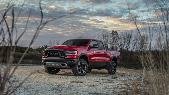 Обои картинки фото dodge ram 1500 rebel 2019, автомобили, ram, dodge, красный, 1500, rebel, 2019