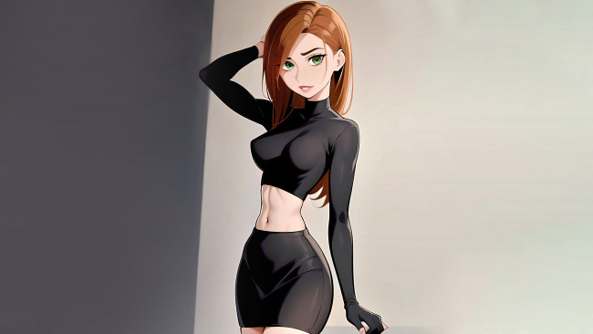 Обои картинки фото мультфильмы, kim possible, kim, possible