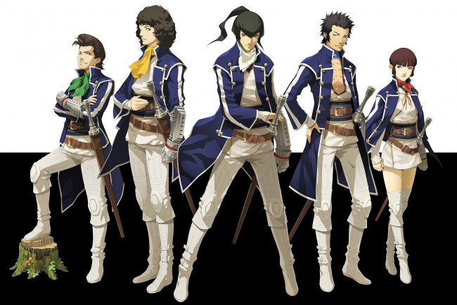 Обои картинки фото видео игры, shin megami tensei,  persona 4, персонажи, униформа