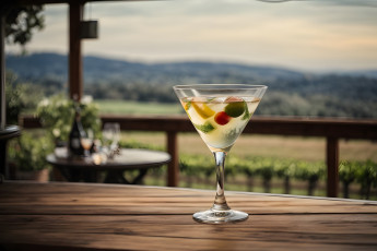 Картинка 3д+графика еда- food martini cocktail