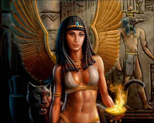 Обои картинки фото tajemnice, egiptu, фэнтези, ангелы