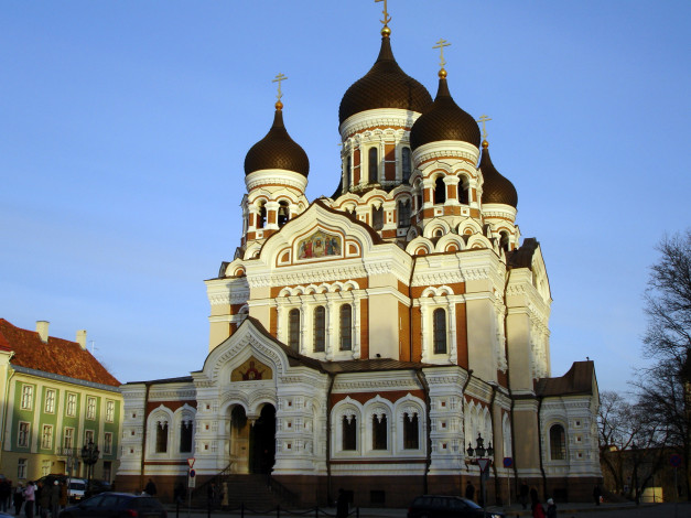 Обои картинки фото собор, александра, невского, города, таллин, эстония, храм