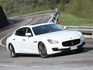 Картинка автомобили maserati светлый 2013г quattroporte