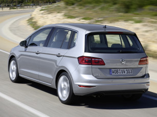 Картинка автомобили volkswagen серый 2014 tdi sportsvan golf