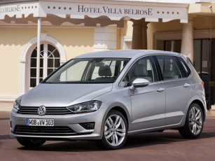 Картинка автомобили volkswagen серый 2014 tdi sportsvan golf