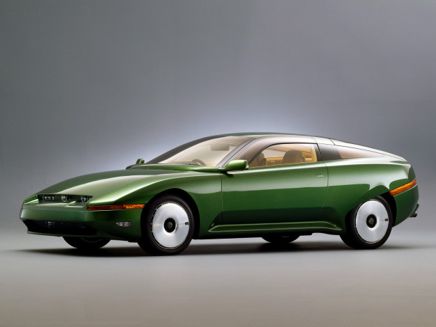 Обои картинки фото автомобили, nissan, datsun, ap-x, concept, 1993г, зеленый