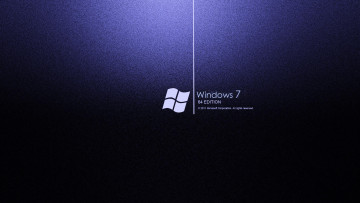 Картинка компьютеры windows+7+ vienna синий фон точки окно логотип надпись линия полоса