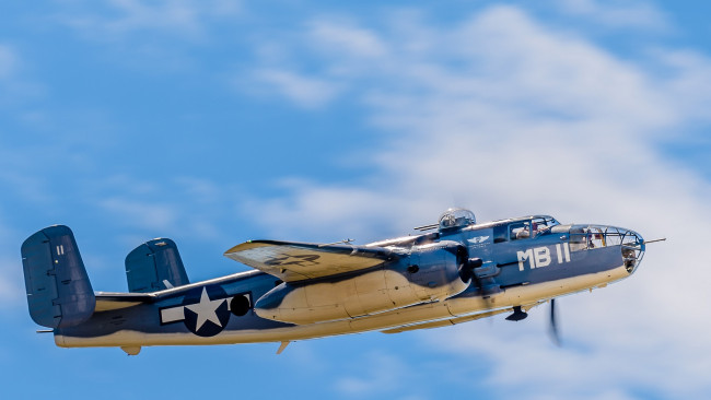 Обои картинки фото north american pbj-1j mitchell, авиация, боевые самолёты, ввс