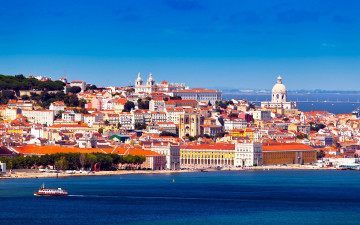 Картинка города лиссабон+ португалия панорама