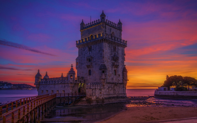 Обои картинки фото belem tower, города, лиссабон , португалия, belem, tower