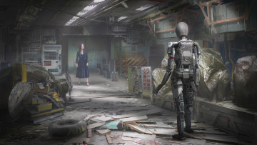Картинка фэнтези роботы +киборги +механизмы robot girl yujin choo