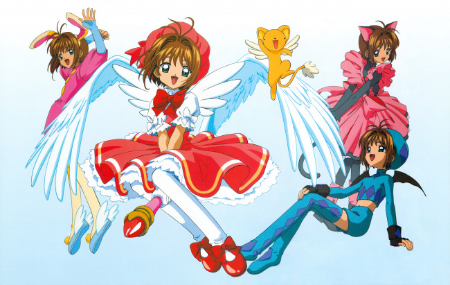 Обои картинки фото аниме, card captor sakura, сакура, собирательница, карт