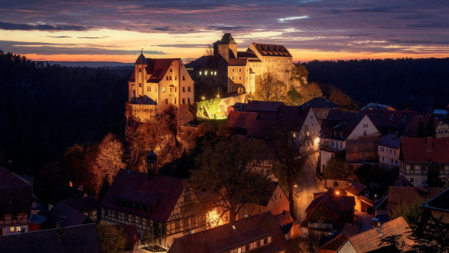 Обои картинки фото hohnstein castle, germany, города, замки германии, hohnstein, castle