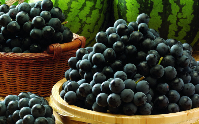 Обои картинки фото еда, виноград, ягоды, грозди