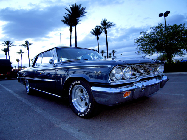 Обои картинки фото 1963, ford, galaxie, автомобили, выставки, уличные, фото