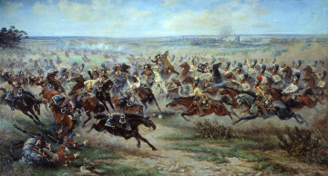 Картинка мазуровский кавалерийский бой рисованные виктор